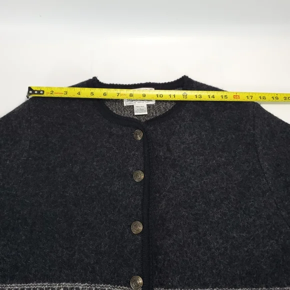 Tally Ho 100% Wool Button Front Sweater - Picture 7 of 9